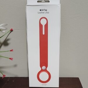 Apple Red Leather Loop AirTag Accessory